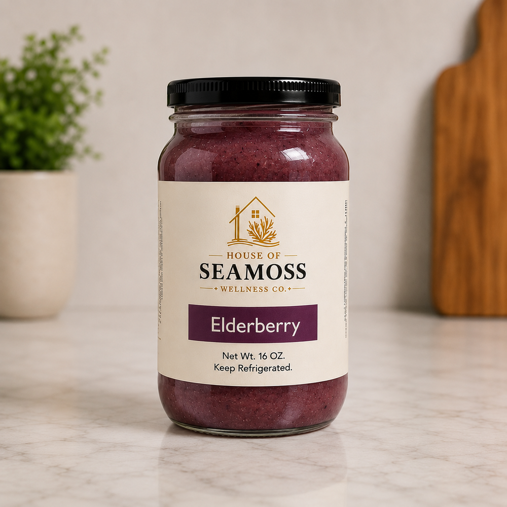 Elderberry Sea Moss Gel – 16 oz
