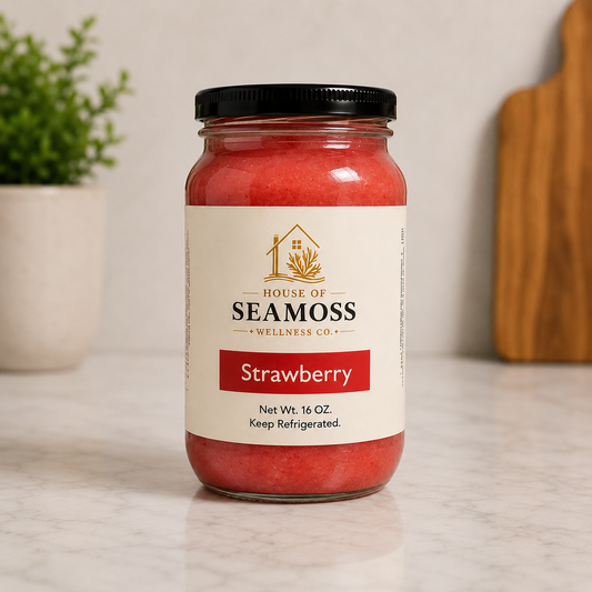 Strawberry Sea Moss Gel – 16 oz
